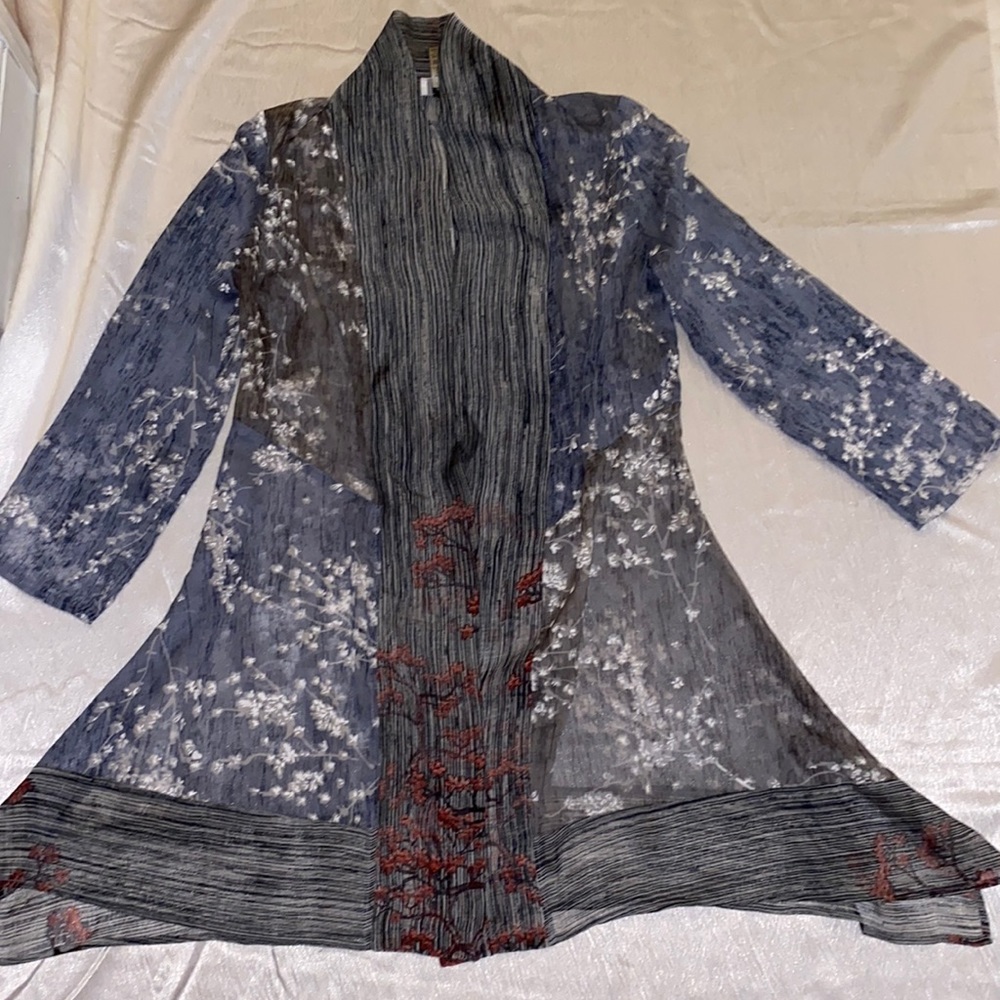 Kimono floral print woman small